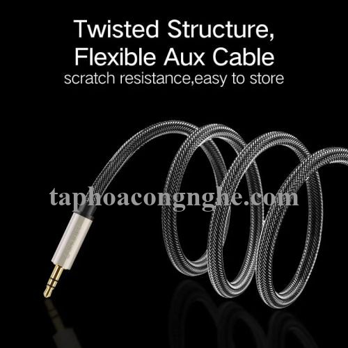 Ugreen 10606 5M màu Đen Cáp âm thanh 2 đầu 3.5mm dương cao cấp AV125 30010606